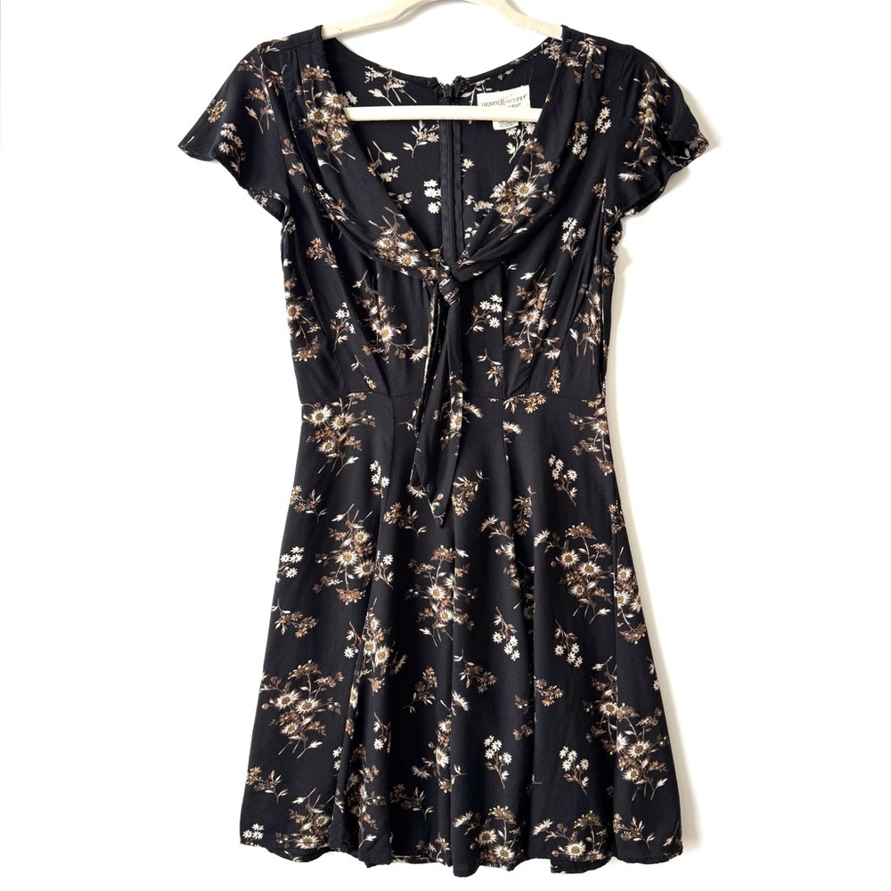 Denim & Supply Ralph Lauren Black Floral Mini Dress